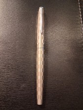 VINTAGE PARKER GREY HARLEQUIN SHIELD #45 FOUNTAIN PEN - AEROMETRIC CONVERTER NIB