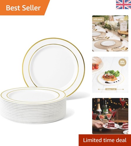19cm white plastic dessert - 19cm,