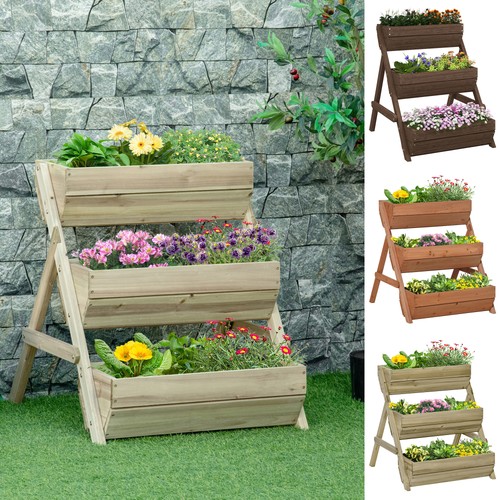 Tier raised garden bed - garden,