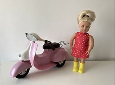 Our Generation Dolls Ride In Style Scooter Motor Bike Plus Doll Clothes Shoes