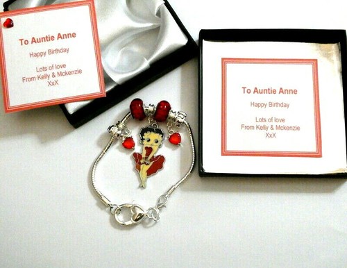 Betty boop heart charm - betty,