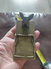 Vintage Brass Mouse Trap and  Paperweight 