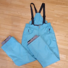 Ski Trousers Surfanic, Size 164cm, Turquoise Blue, Snowboard, Braces, Waterproof