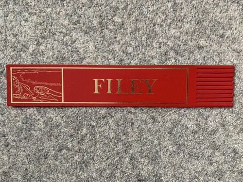 Filey leather bookmark - filey,