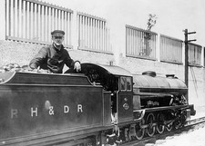 Train driver on the Romney