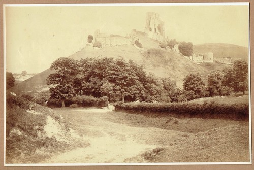View corfe castle dorset - view,