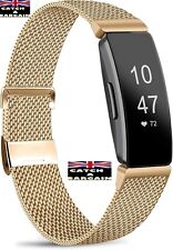 Amzpas Stainless Steel Metal Mesh Bands for Fitbit Inspire/Inspire HR/Ace2 (N766