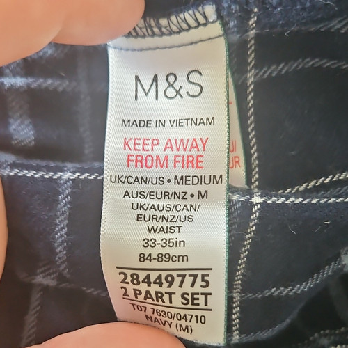 Men navy check lounge - men’s,