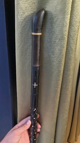 Antique walking stick ebony - walking,