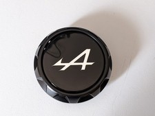 Genuine Alpine A110 Alloy Wheel Centre Hub Caps Logo Black/Silver 6020016250