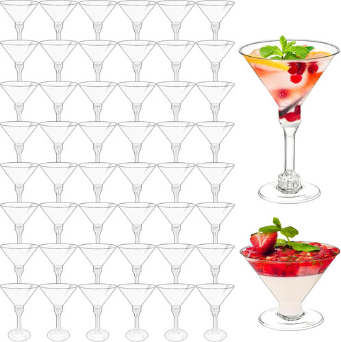 Pack plastic martini - 5, oz