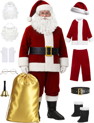 Men deluxe santa suit - santa,
