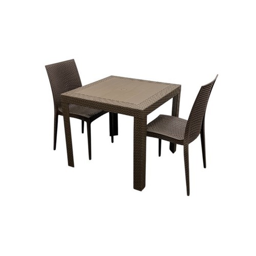 Brown wicker garden furniture - brown,