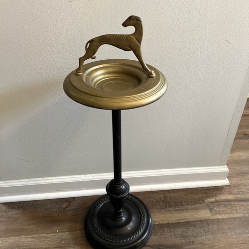 Art deco ashtray greyhound - art,