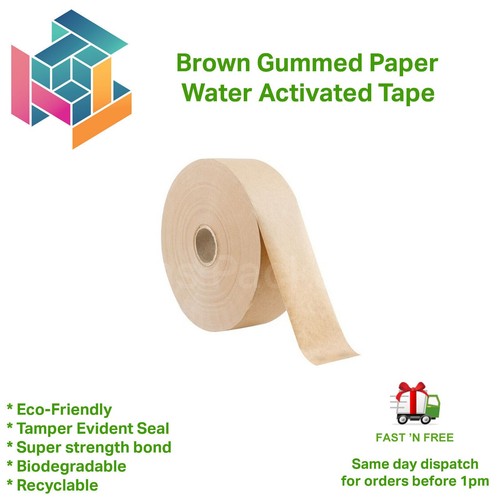 Brown strong gummed paper - gummed,
