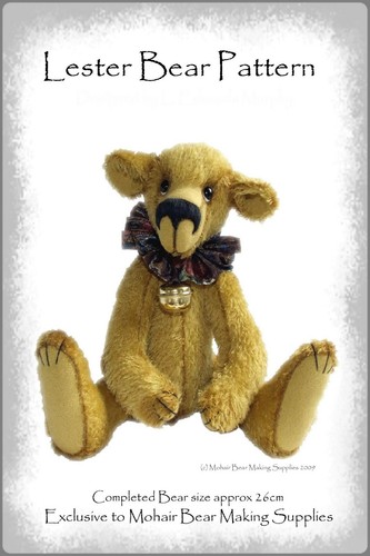 Ooak mohair teddy sewing - mohair,