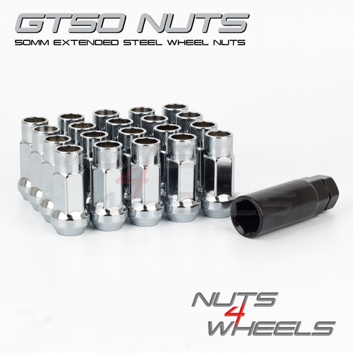 Chrome gt50 wheel nuts - x,