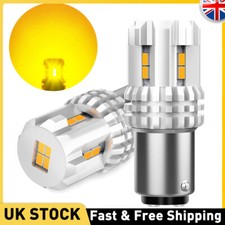 AUXITO Pair 1157 LED Bulbs Amber Yellow for Turn Signal Lights CANBUS Error Free