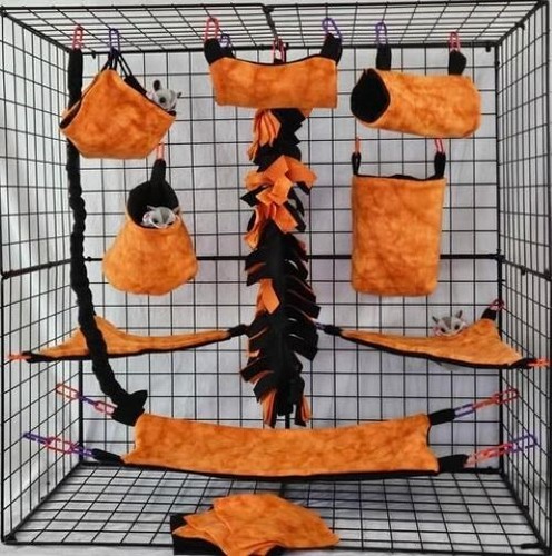 Orange tye dye sugar glider - tye,
