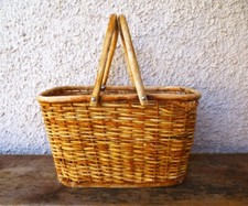 Vintage Woven Wicker Shopping