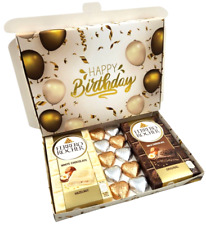 Ferrero Rocher Milk White Chocolate Bars Hearts Gift Box Hamper Happy Birthday