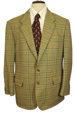 Green Plaid Sackville 42R Mens