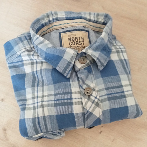 Mens checked long - mens, sleeve