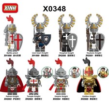 Castle Knights Army Custom Lego Mini Figure 8 Soldiers Hero Toy Game Of Thrones