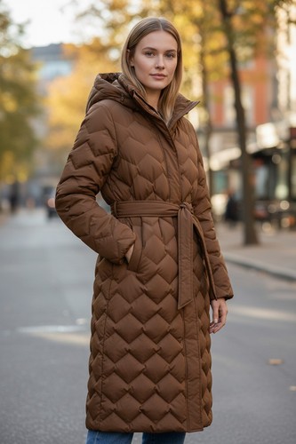 Feather down quilted zig - quilted,