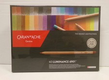 BNIB Caran D'Ache Luminance 6901 40 coloured Pencils - CG L55