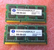 2 X 4GB INTEGRAL IN3V4GNABKXLV 1600MHZ DDR3 SODIMM LAPTOP MEMORY - TESTED