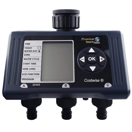 Zone water timer - 3-zone,