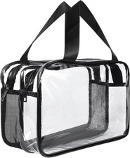 Clear toiletry bag large - clear,