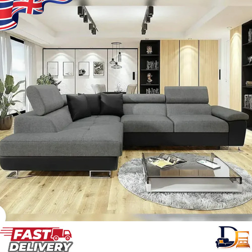 Anton grey black fabric - &,