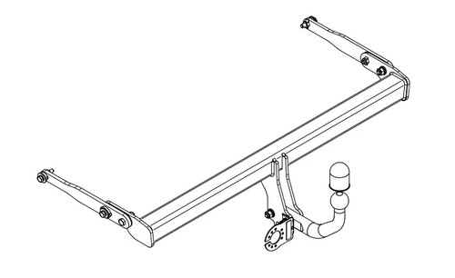 Swan neck tow - tow, for