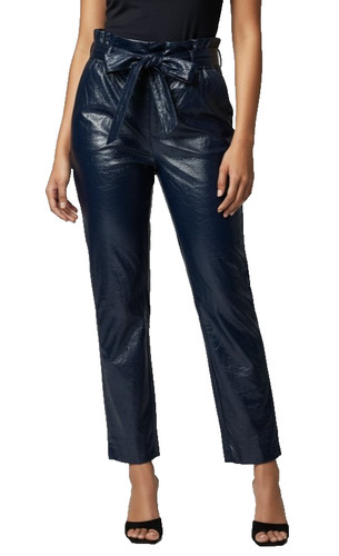 Mango faux leather trousers - mango,
