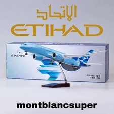 1/130 Scale Airplane Model - Etihad Airways Manchester City B787 no LED Model UK