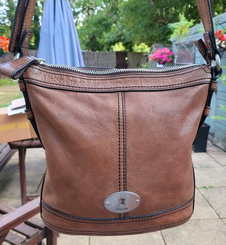 Fossil maddox tan genuine - ,