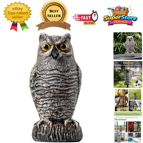 Realistic owl decoy bird - realistic,