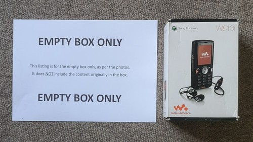 Empty box sony ericsson - box.,