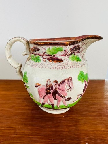 Antique pink sunderland lustre - antique,