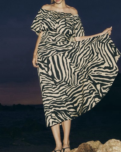 Off shoulder midi dress - h&m,