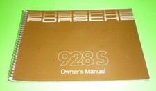 1985 PORSCHE 928 S OWNERS MANUAL 85 928S GUIDE RARE OEM