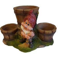 GARDEN GNOMES LARGE PLANT POT
