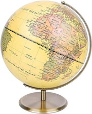Exerz Antique Desktop Globe Educational Swivel World Globe Dia 30CM 14CM