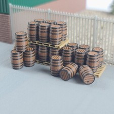 Wooden barrels large pallets - large,