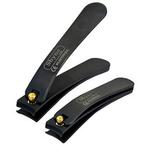 Black Professional Toe Nail Cutter Clipper Chiropody Heavy Duty - Thick Nails