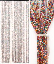 Colorful Bamboo Beaded Door