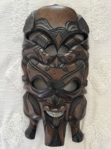 Carved wood hanging tribal - wood,
