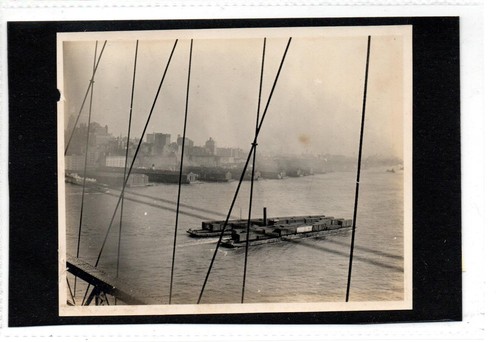 Vintage photograph barges - vintage,
